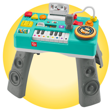 thumbnail image 2 of Fisher-Price Baby Learning Toy With Music Lights And Bouncing Action Dj Bouncin Star 2 of 10