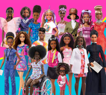 Mattel black barbie best sale