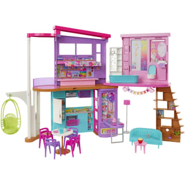 Barbie Estate Malibu House Playset with 25 Themed Accessories Mattel