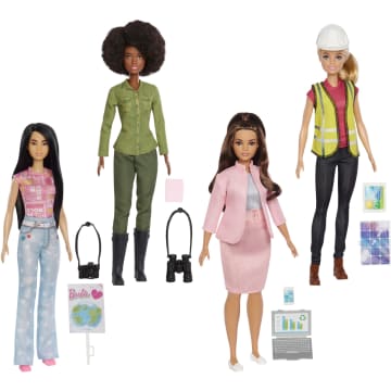 Barbie Fashions, Doll Clothing With Floral Top, Denim Shorts And Accessories