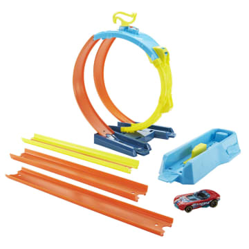  Hot Wheels Track Builder Unlimited Ultra Stackable Booster Kit  Motorized Set 5 Plus Configurations Stunt Parts Compatible id Gift idea for  Kids 6 7 8 9 10 and Older : Toys & Games