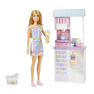 Barbie Gymnastics Coach Dolls & Playset with Coach Doll, Student Small Doll  & Balance Beam with Clip & Sliding Mechanism