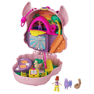 Polly Pocket Dolls Playset | Groom & Glam Poodle Compact