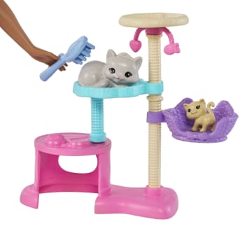 Barbie Doll & Playset, Animal Rescuer Theme with Vet Doll, 8 Animal  Figures, Treehouse, Care Station, Rope Bridge & More