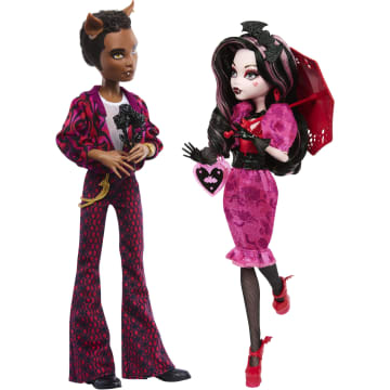 Monster High Reel Drama Doll Clawdeen Draculaura Kuwait