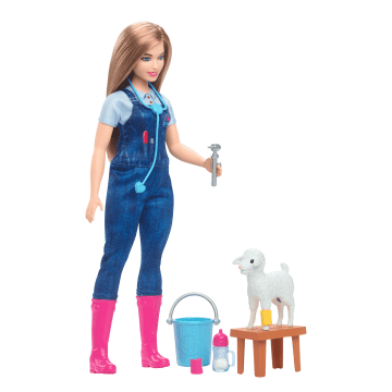 Barbie Careers Doll & Playset, Pediatrician Theme with Blonde Fashion Doll,  1 Patient Doll, Furniture & Accessories