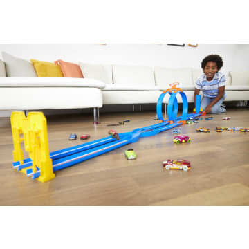 Hot Wheels Track Set And 1:64 Scale Toy Car | Mattel