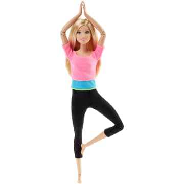 Barbie Made to Move Doll 2020 Purple and Blue Yoga Pants GXF04