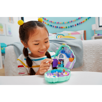 Polly pocket pocket world flamingo floatie pool compact with adventure dolls outlet