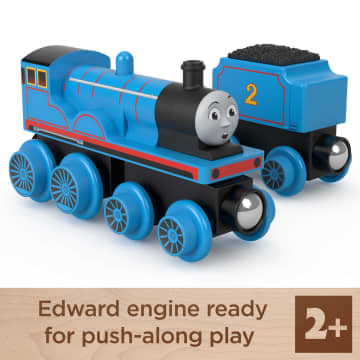 Fisher Price Thomas Friends Wooden Railway Gordon Engine and Coal Car Mattel