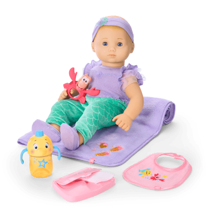 Disney Princess Ariel Cuddle & Care Set with Bitty Baby® Doll by American Girl®