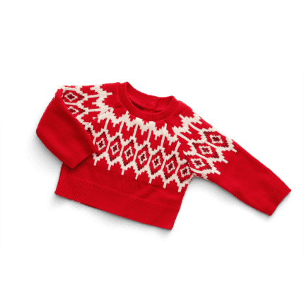 American Girl® x J.Crew Fair Isle Hearts Sweater for 18-inch Dolls