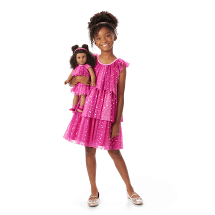 Pink Party-Ready Dresses for Girls & Dolls | American Girl Pink Party-Ready Dresses for Girls & Dolls | American Girl