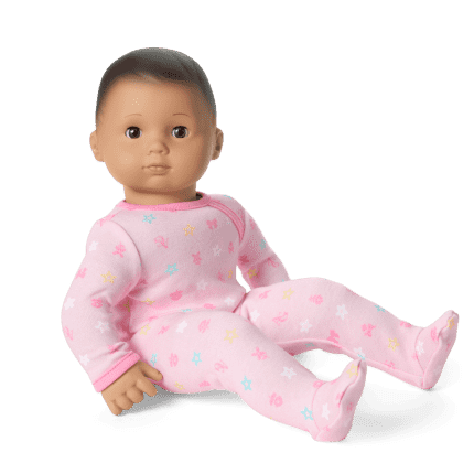 Bitty Baby® Doll #5 with dark-brown hair in Pastel Pink