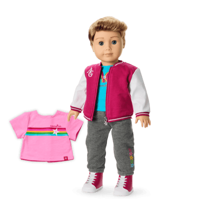 Truly Me™ 18-inch Doll #104 with straight caramel hair