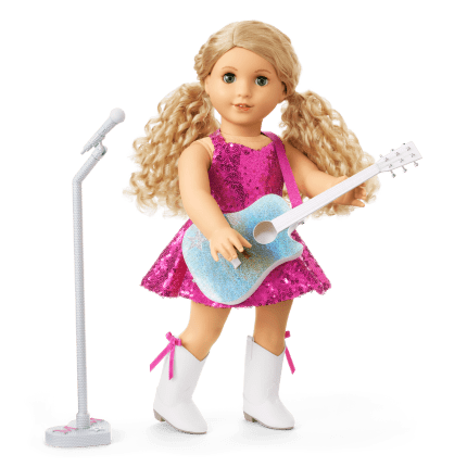 American Girl® x Megan Moroney Stage Outfit, Guitar & Mic Stand for 18-inch Dolls