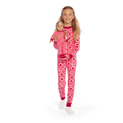 American Girl® x Hanna Andersson Berry Bright Stars Pajamas for Girls & 18-inch Dolls