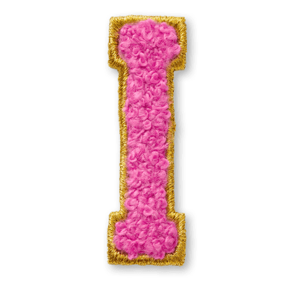 AG™ Letter I Stick-On Patch