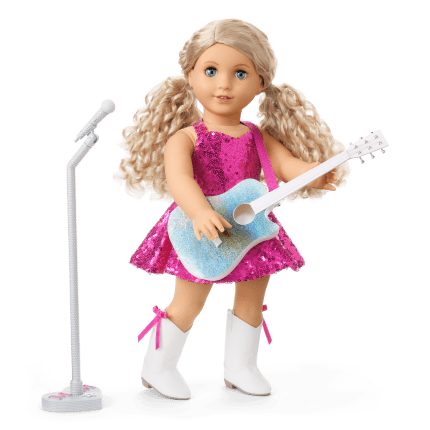 American Girl® x Megan Moroney Stage Outfit, Guitar & Mic Stand for 18-inch Dolls