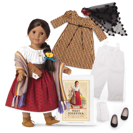 Josefina Montoya™ 18-inch Doll & Christmas Dress Bundle (Historical Characters)