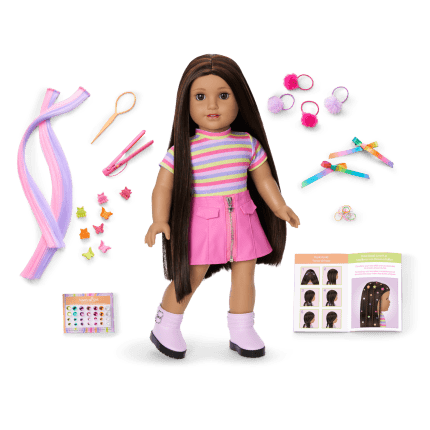 Long Hair Looks™ by Truly Me™ 18-inch Doll #134 & hair accessories