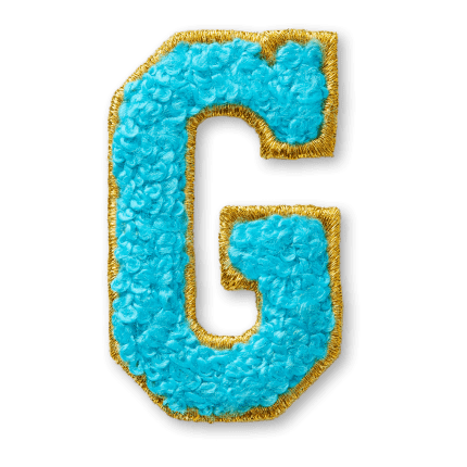 AG™ Letter G Stick-On Patch