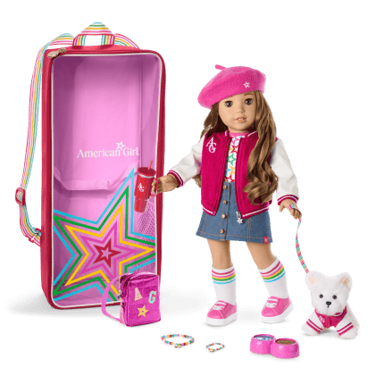 Truly Me™ 18-inch Doll #118, Accessories, Puppy & Doll Carrier