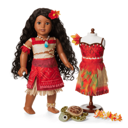 Disney Moana Doll, Wayfinder Outfit & Sea Turtle Plush by American Girl®