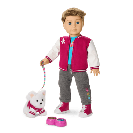 Truly Me™ 18-inch Doll #104, Puppy & Accessories AG™ Star Squad Bundle