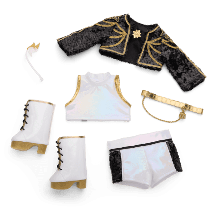 American Girl® x KPop Demon Hunters HUNTR/X Rumi “Golden Tour” Outfit for 18-inch Dolls