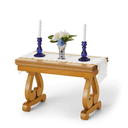 Rebecca’s™ Parlor Table for 18-inch Dolls (Historical Characters)