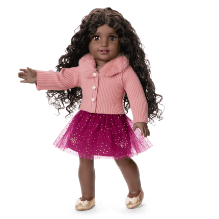 American Girl® x Janie and Jack Rosy Cardigan & Skirt for 18-inch Dolls