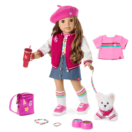 Truly Me™ 18-inch Doll #118, Puppy, Mini Backpack & Accessories AG™ Star Squad Bundle