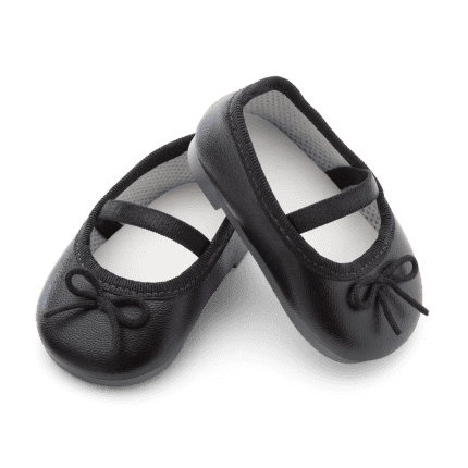 American Girl® x J.Crew Black Ballet Flats for 18-inch Dolls