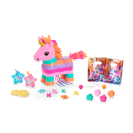 Unicorn Piñata & Party Accessories for 18-inch Dolls
