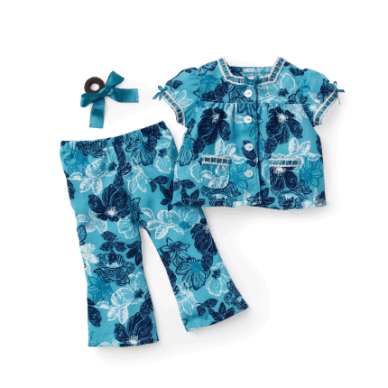 Nanea’s™ Floral Pajamas for 18-inch Dolls (Historical Characters)