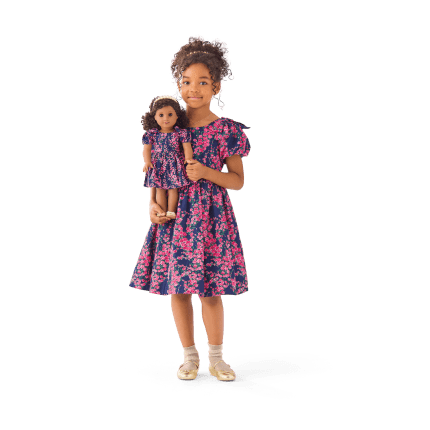 American Girl® x Janie and Jack Rosy Cascade Party Dress for Girls & 18-inch Dolls