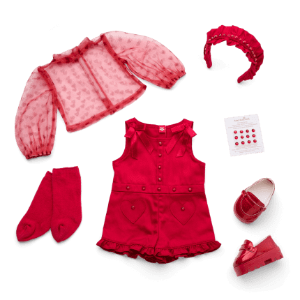 January Garnet Glam Outfit for 18-inch Dolls