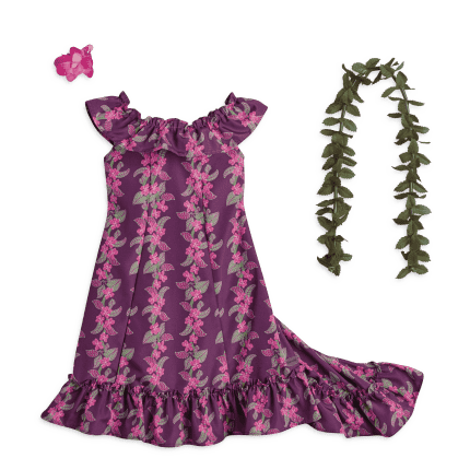 Nanea's Holoku Dress for 18-inch Dolls (Historical Characters)