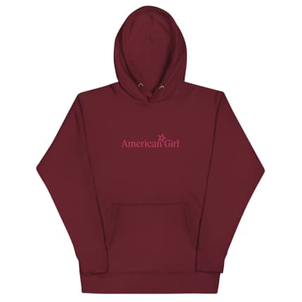 American Girl® Burgundy Hoodie for Adults