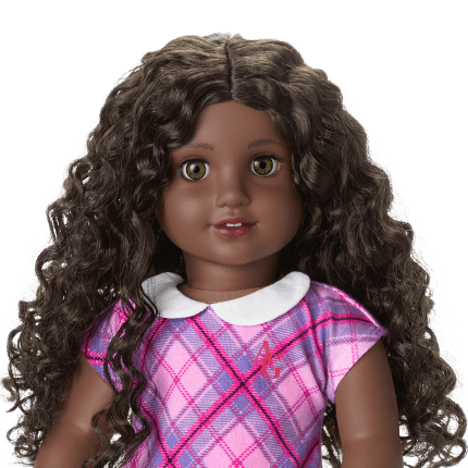 Truly Me 18 inch Doll 127 with Curly Dark Brown Hair