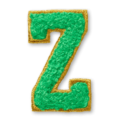 AG™ Letter Z Stick-On Patch