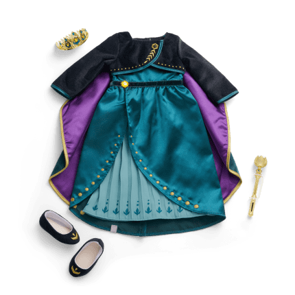 Disney Frozen Queen Anna Outfit & Accessories for 18-inch Dolls by American Girl®