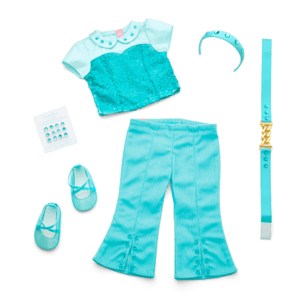 March Aquamarine Dream Outfit for 18-inch Dolls