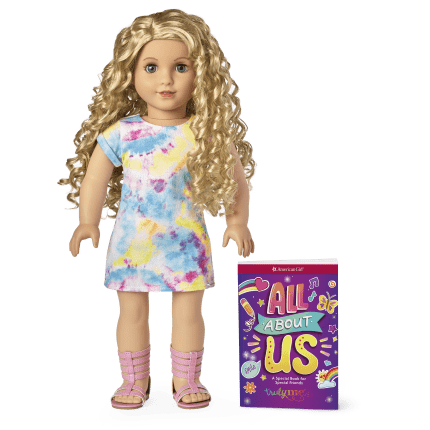 Truly Me™ 18-inch Doll #115 with curly blonde hair