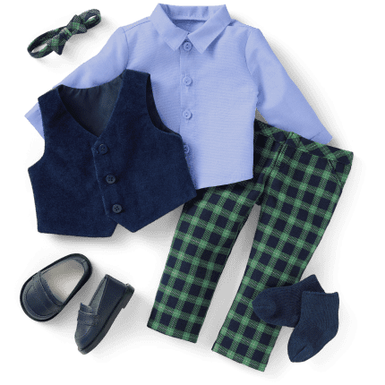 American Girl® x Janie and Jack Tartan Plaid Outfit for 18-inch Dolls