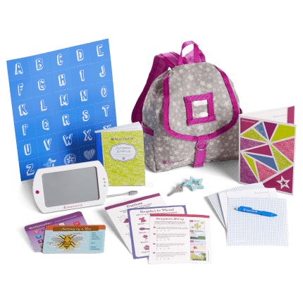 School Backpack Set for Dolls