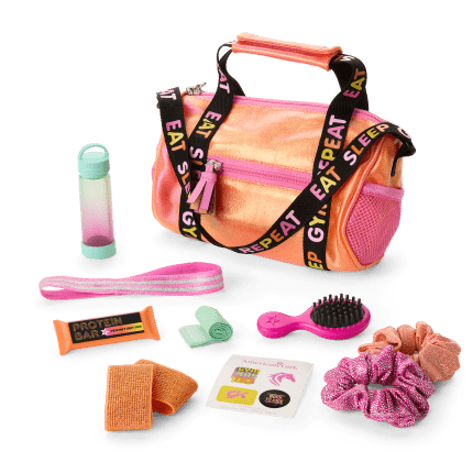 Lila's™ Gym Bag & Gear for 18-inch Dolls (Girl of the Year™ 2024)