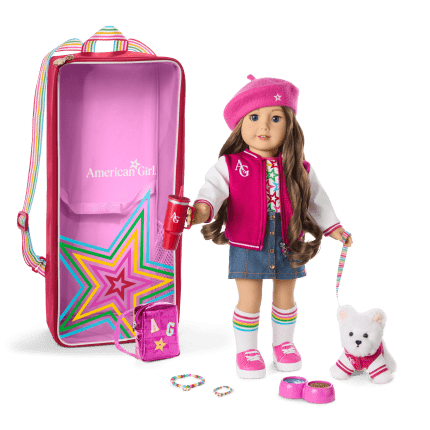 Truly Me™ 18-inch Doll #126, Accessories, Puppy & Doll Carrier