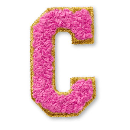 AG™ Letter C Stick-On Patch
